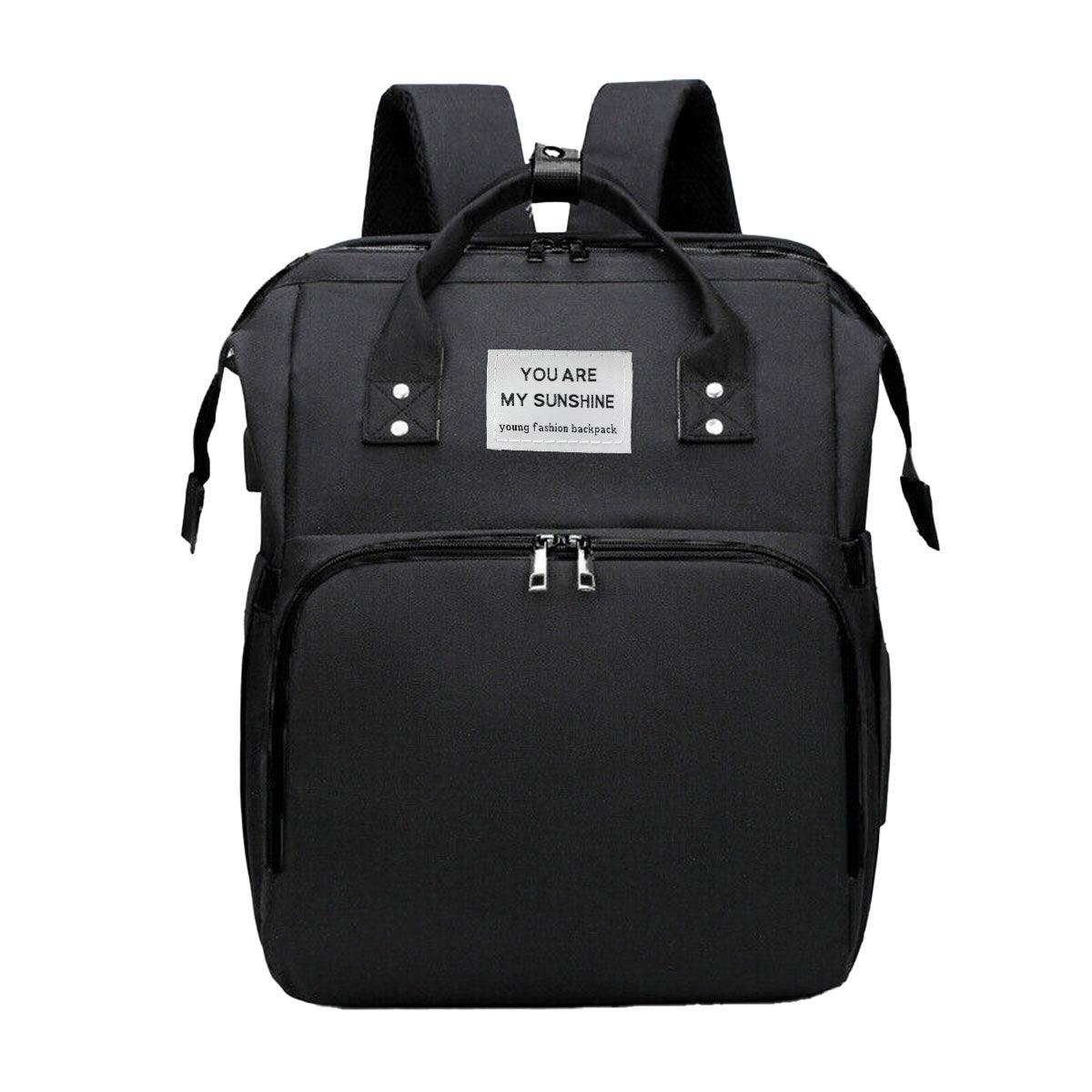 Foldable Travel Backpack with Built In Portable Rest Mat and Storage Compartments
