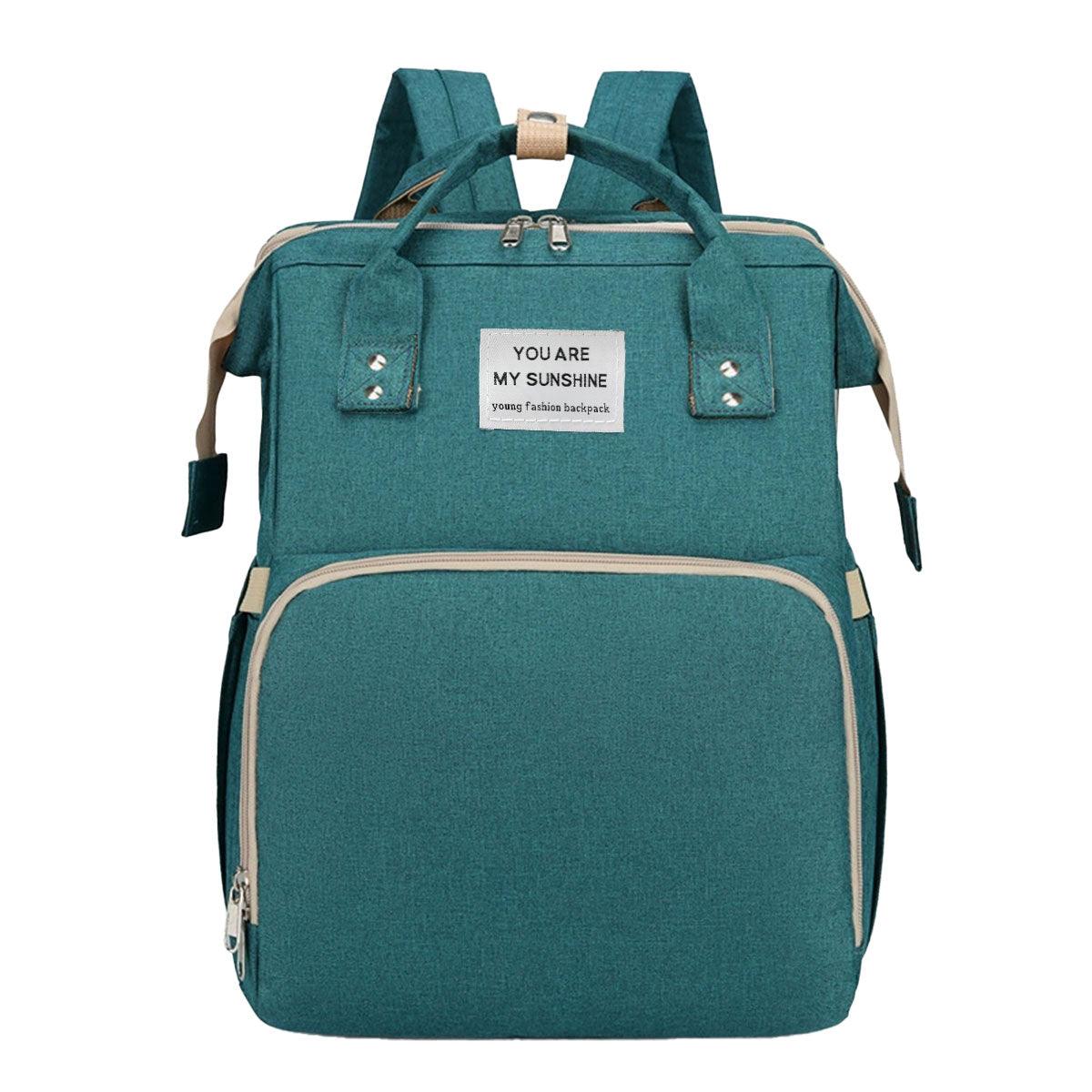 Foldable Travel Backpack with Built In Portable Rest Mat and Storage Compartments