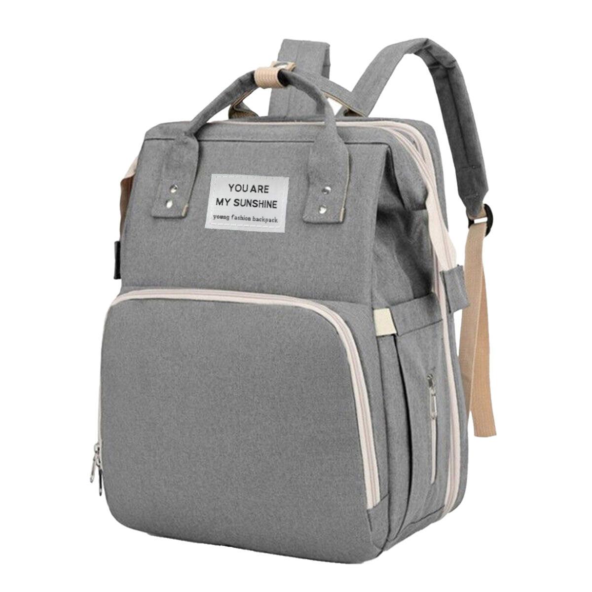 Foldable Travel Backpack with Built In Portable Rest Mat and Storage Compartments