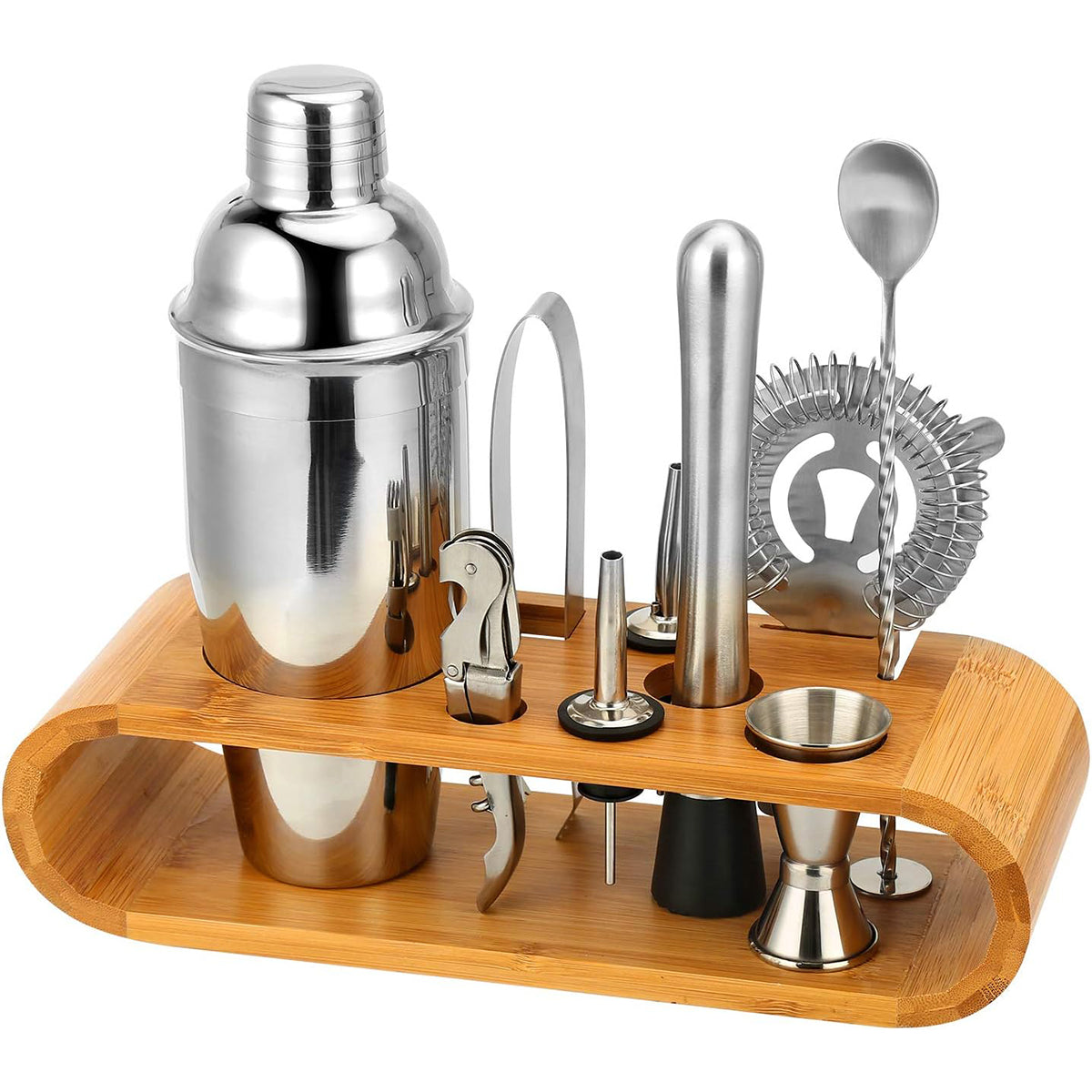 Cocktail Shaker Set Bar Tools Stainless Steel Mixing Glasses Drink Shaker Cups