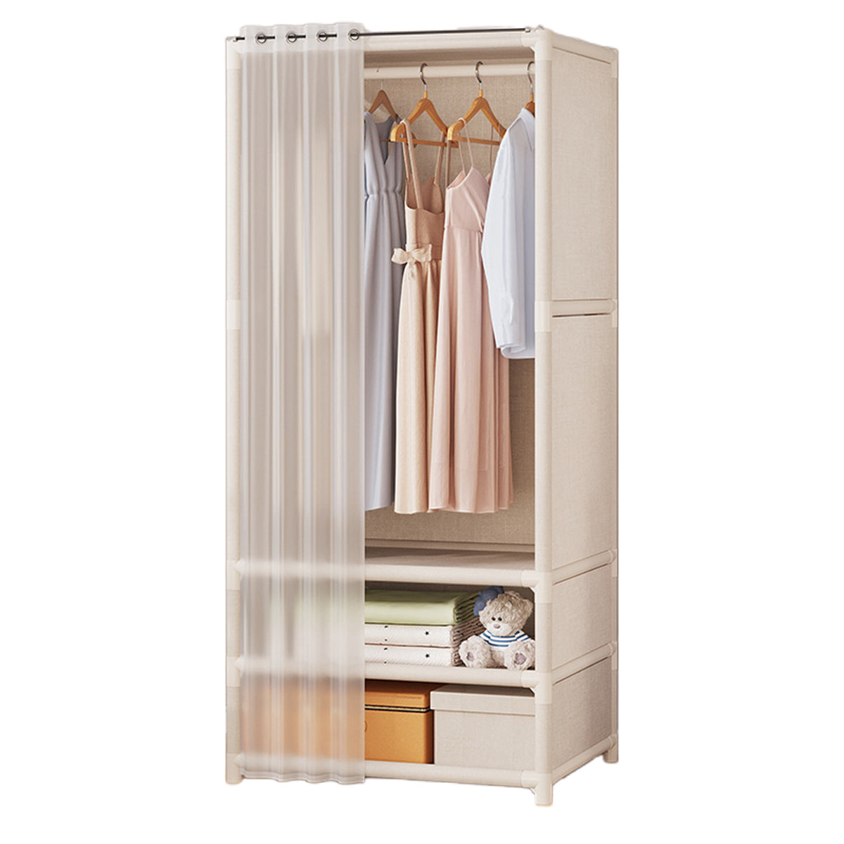 Multi-Function Clothes Storage Rack for Home Bedroom Space Saving Durable-5