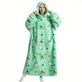 NNETM Sherpa Fleece Oversized Hoodie Blanket Sweatshirt-0