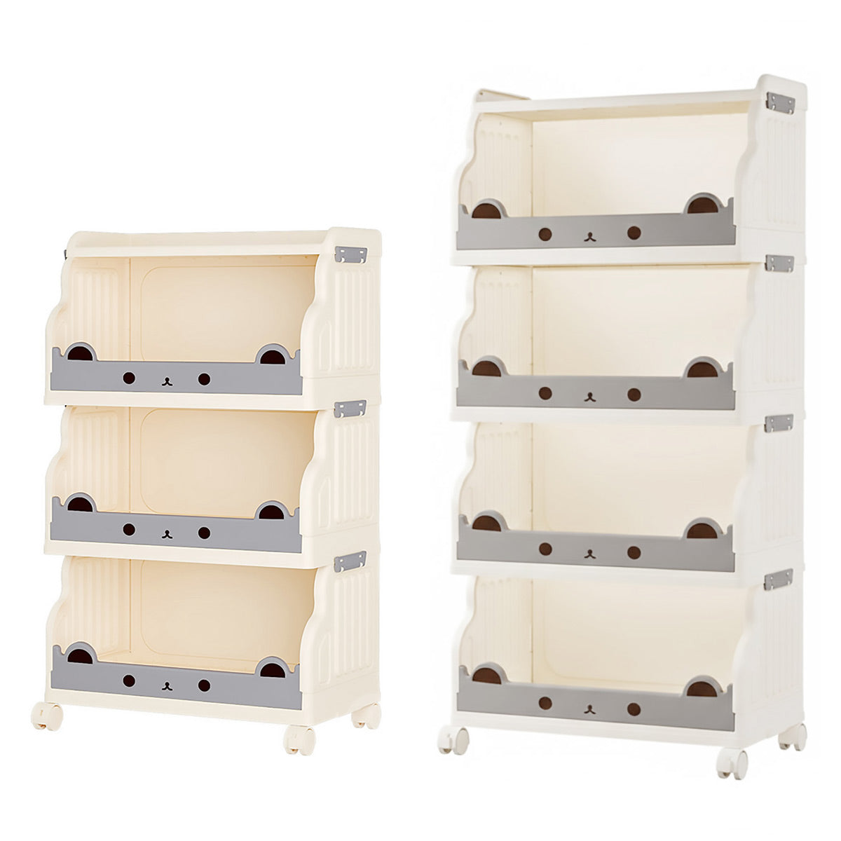 Multi Tier Movable Foldable Storage Rack Space Saving Easy Carry Practical