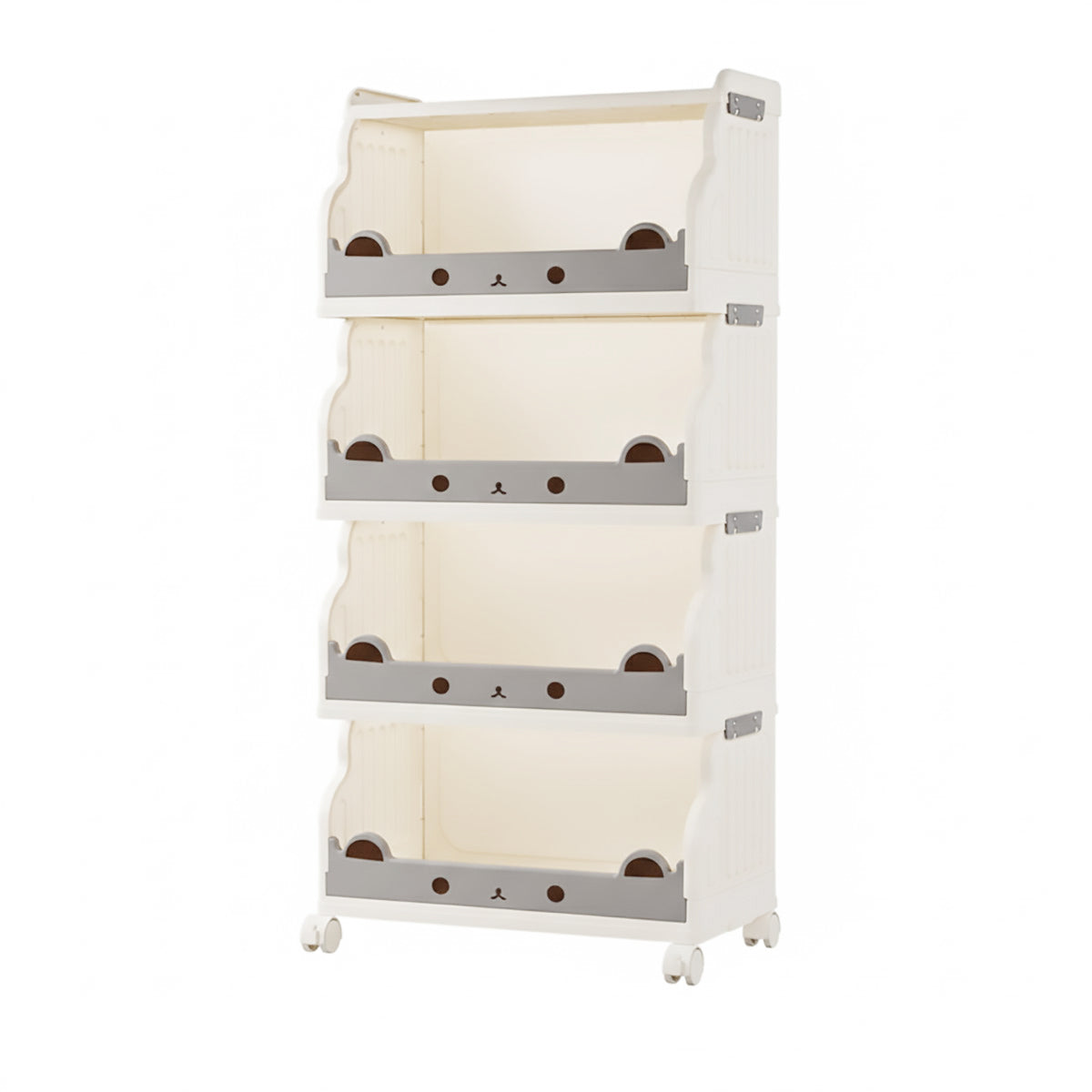Multi Tier Movable Foldable Storage Rack Space Saving Easy Carry Practical