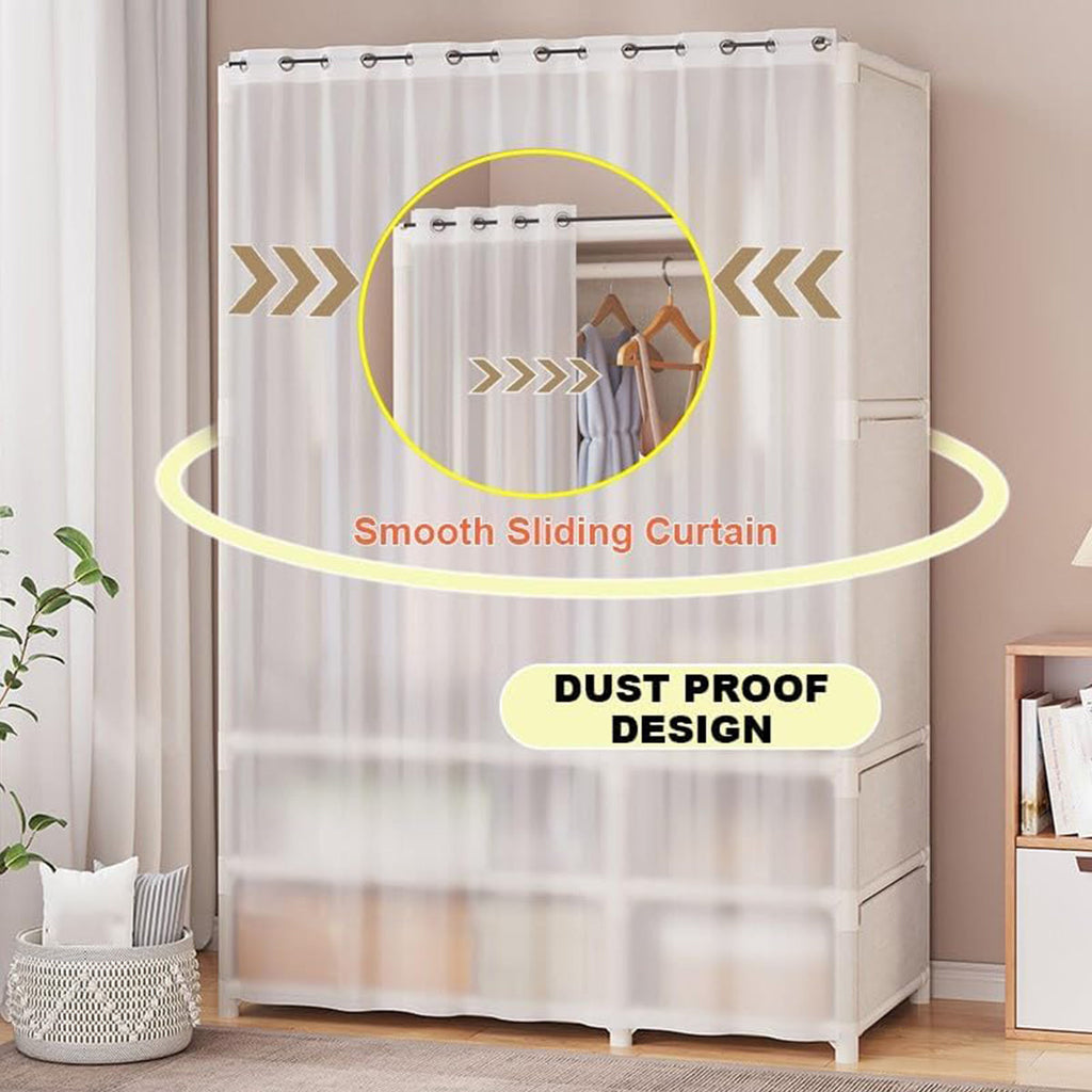 Multi-Function Clothes Storage Rack for Home Bedroom Space Saving Durable-3