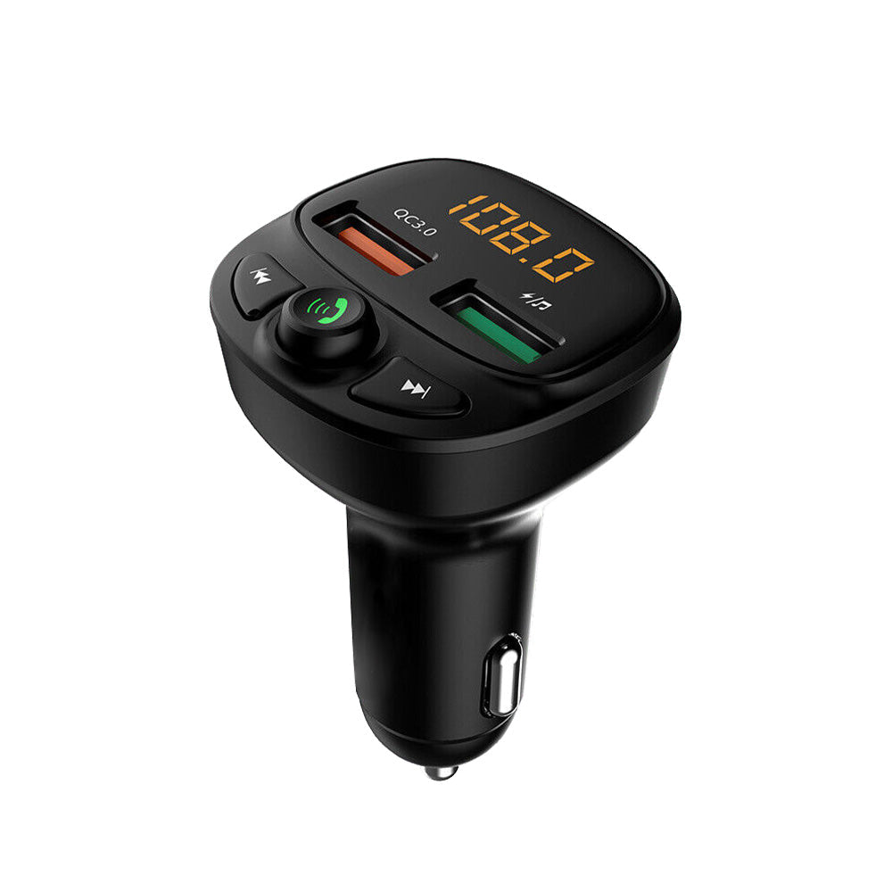 適用於 iPhone 和 Samsung 的車用手機充電器 FM 發射器
