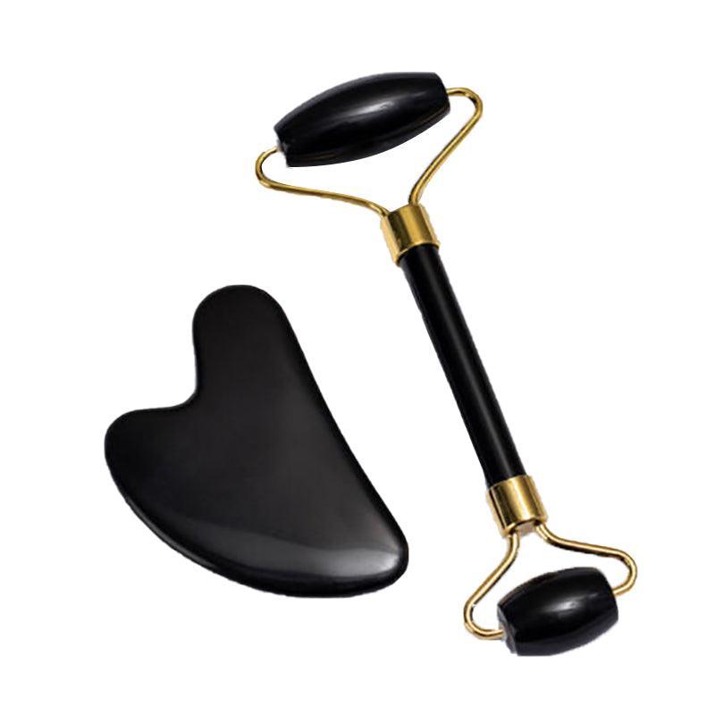 Jade Face Massage Roller Facial Massager Beauty Tool Body Eye Neck Gua Sha Board