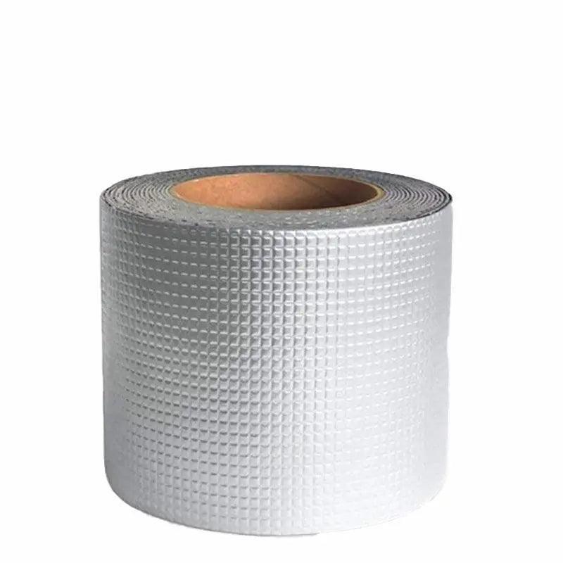 5M Waterproof Tape Butyl Rubber Aluminium Foil Roof Pipe Caravan Repair Flashing