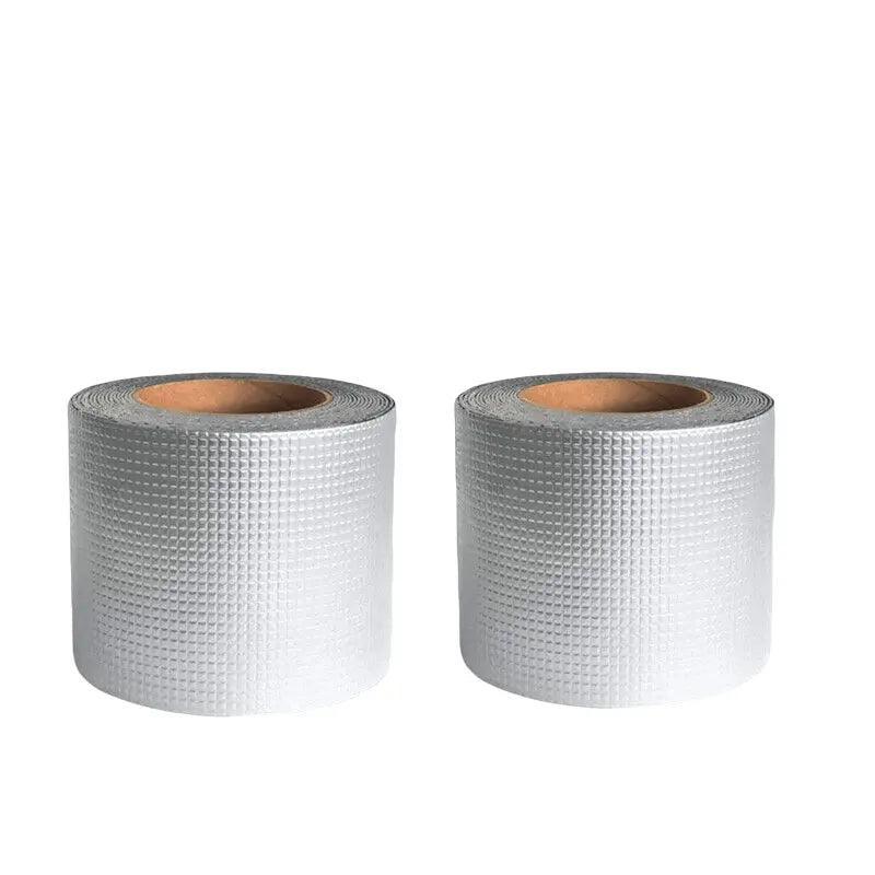 5M Waterproof Tape Butyl Rubber Aluminium Foil Roof Pipe Caravan Repair Flashing
