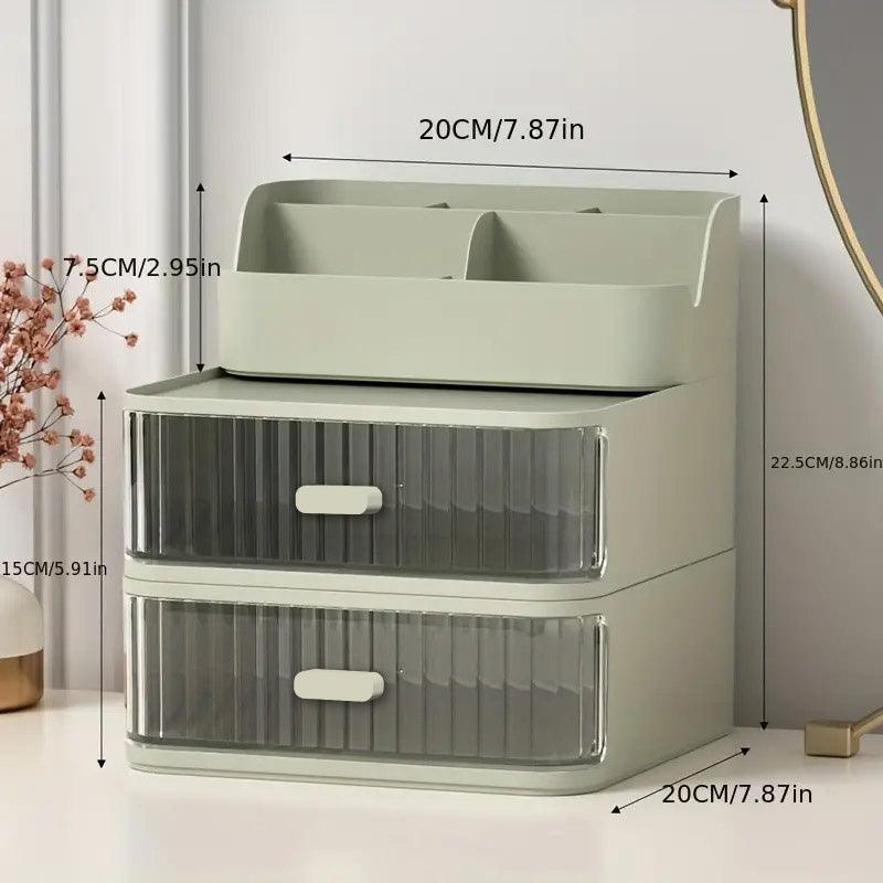 Drawer Storage Box Stationery Cosmetic Organizer Multi Purpose Desktop Holder