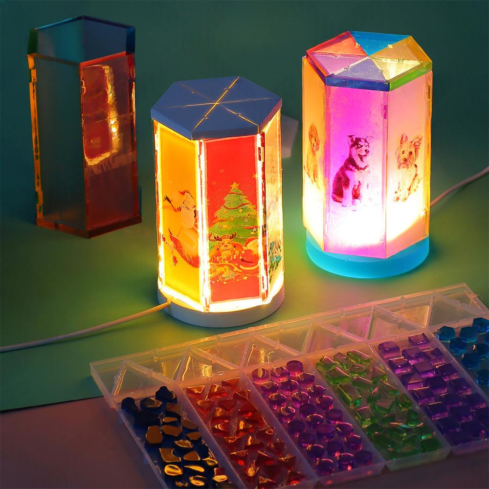 適用於 DIY 手工藝燈具與夜燈模具的矽膠樹脂模具組