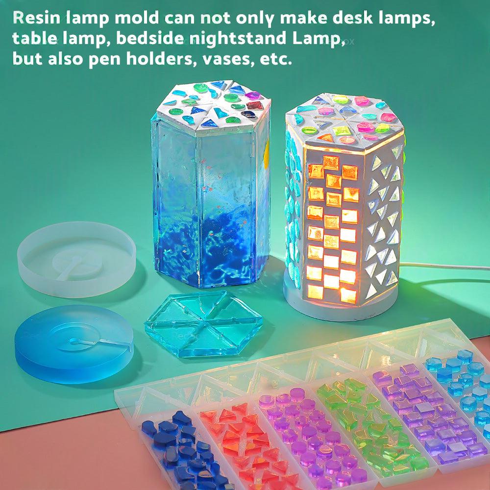 適用於 DIY 手工藝燈具與夜燈模具的矽膠樹脂模具組