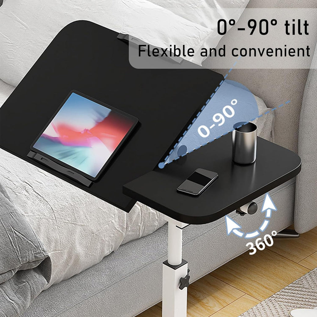 Adjustable Height Bedside Laptop Desk Foldable Moveable for Bed Sofa Table