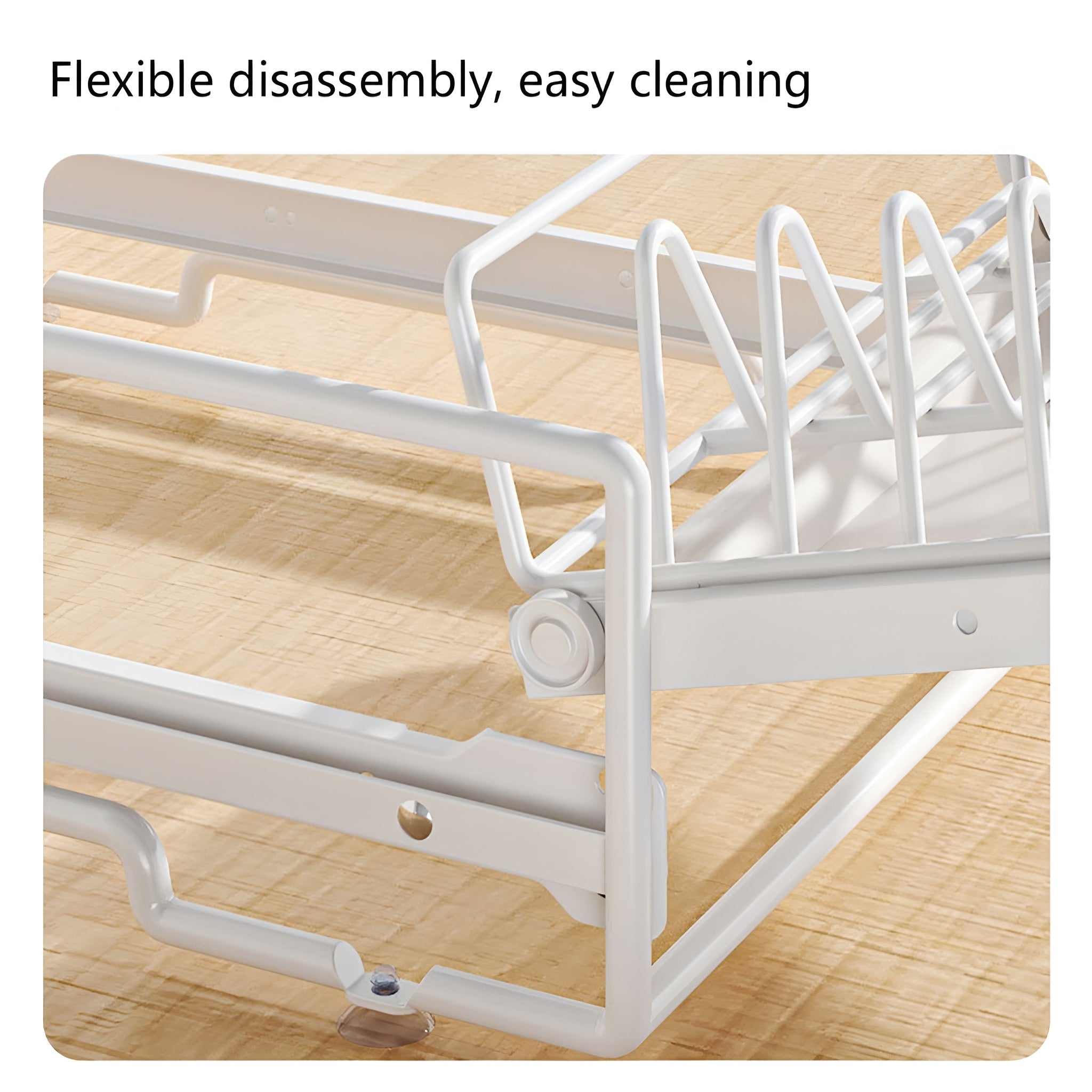 Pull Out Storage Rack Kitchen Dish Bowl Organiser Carbon Steel 40 x 30 x 13cm