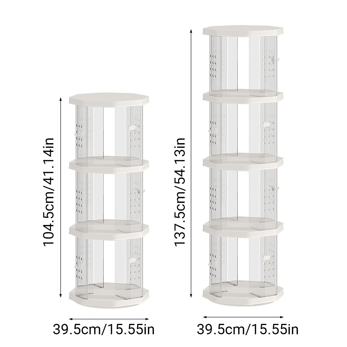 Floor-Standing Rotating Bookshelf Book Toy Storage Corner Display Space Saving