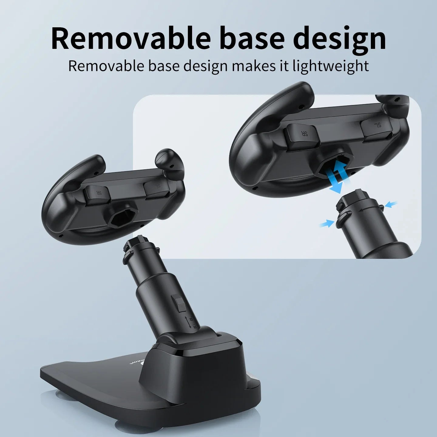 NNEOBA Racing Wheel Stand for Switch – Joy-Con Steering Wheel with Suction Base-3