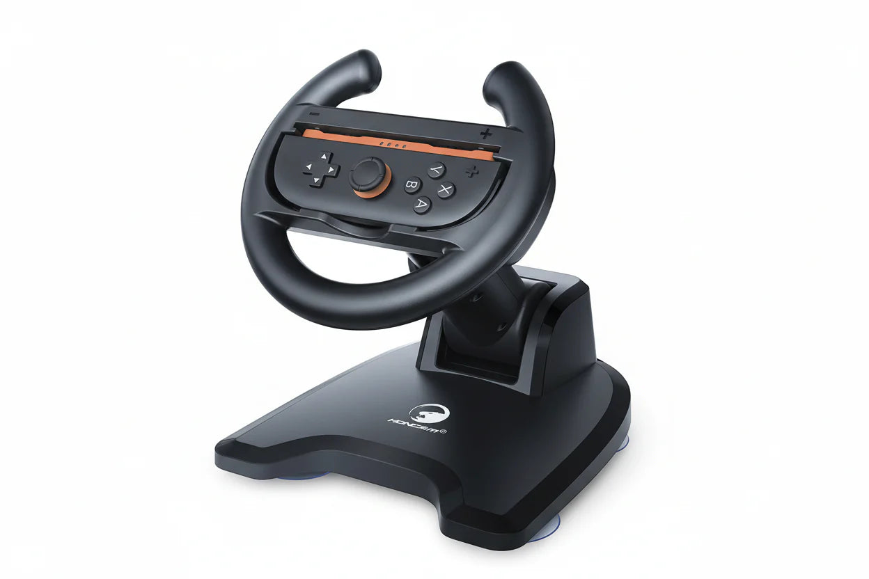 NNEOBA Racing Wheel Stand for Switch – Joy-Con Steering Wheel with Suction Base-0