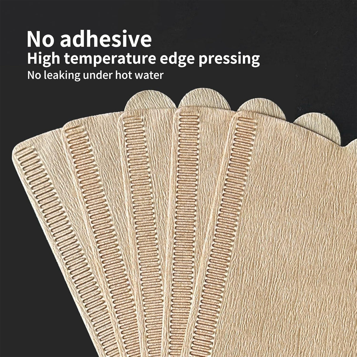100PCS 咖啡濾紙 滴漏錐形漏斗 手工製濾紙，適用於咖啡機－V02-100PCS