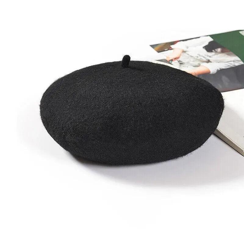 Women Ladies Beanie Wool French Beret Newsboy Hat Cap Winter Warm Hats Girls