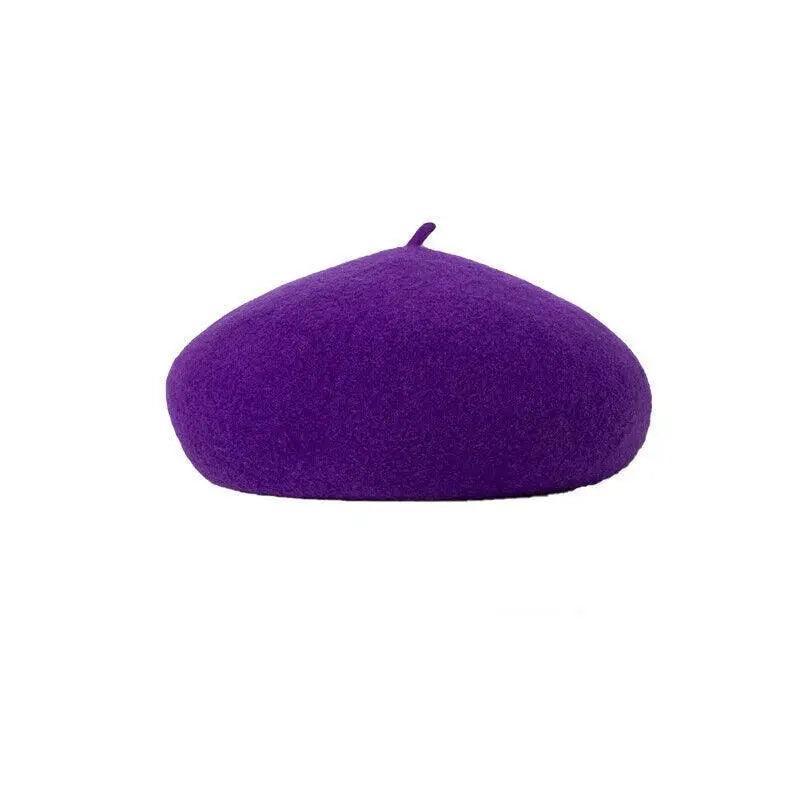 Women Ladies Beanie Wool French Beret Newsboy Hat Cap Winter Warm Hats Girls