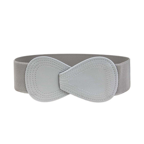 Fashion Belt Red Elastic Waist Cover Wide Belt Women Black Elastic Bow Decoration