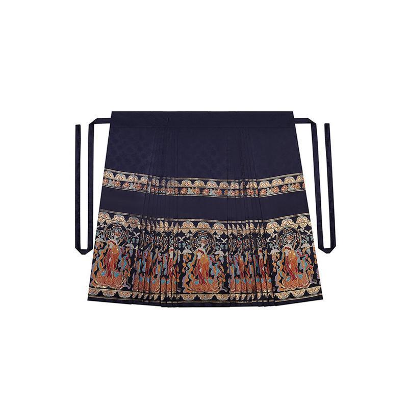 New Chinese Hanfu Horse-faced Skirt Set Daily Embroidered Improved Costume Women