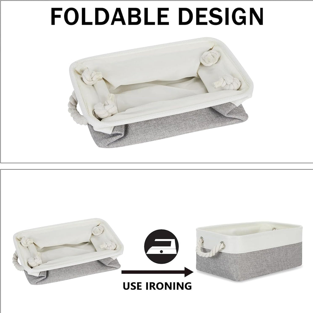 Foldable Handheld Storage Basket for Kitchen Bathroom Bedroom Closet Clothes