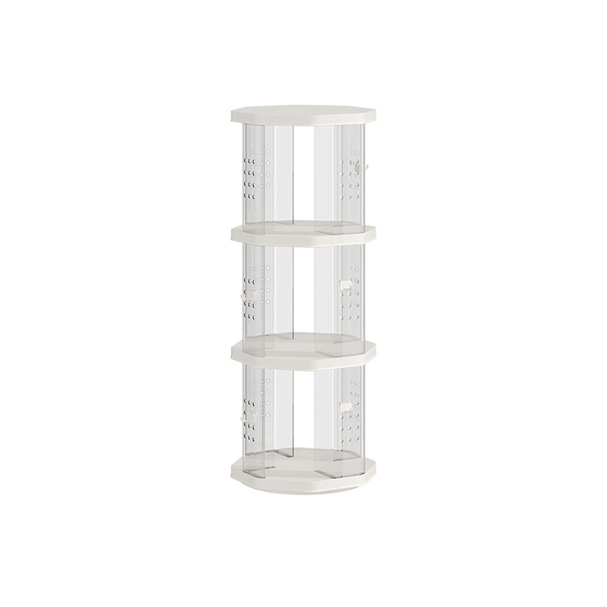 Floor-Standing Rotating Bookshelf Book Toy Storage Corner Display Space Saving
